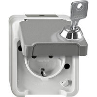 MERTEN Steckdose SCHUKO Aquastar MEG24228029 lichtgrau