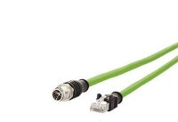 METZ CONNECT Verbindungsleitung M12+RJ45 gerade 8polig...