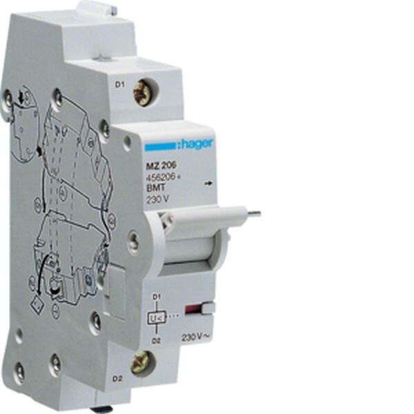 HAGER Unterspannungsausl&ouml;ser MZ206 230VAC