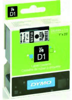 DYMO Schriftband 53713 24mm 7m schwarz auf weiss