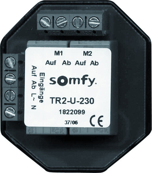 SOMFY Trennrelais TR2-U-230 Unterputz f&uuml;r zwei Antriebe