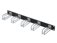RITTAL Rangierpanel 1HE RAL9005 mit 5 Bügeln Stahl...