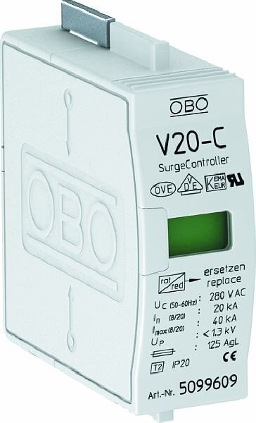 OBO &Uuml;berspannungsableiter-Oberteil V 20-C/0-280 280V SurgeController