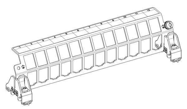 Striebel &amp; John Patchpanel ZEP12 12 Module E-Dat oder Keystone