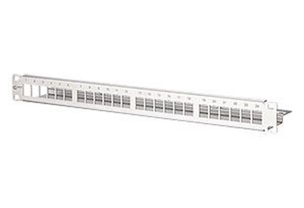 METZ CONNECT Modultr&auml;ger 19 Keystone 1HE 24 Port Edelst. unbest.