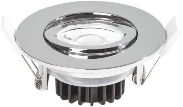 LEDXON LED-Deckeneinbaustrahler LB24 EDOS schwenk IP65 9W 920lm 3000K 40&deg; Chr