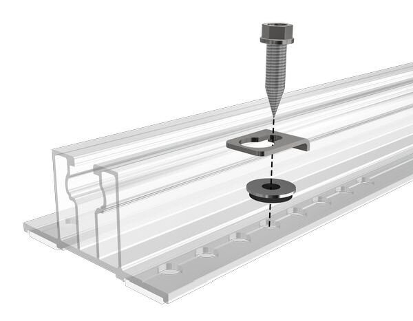 SL RACK Potential-Ausgleichsblech f. Trapezdach
