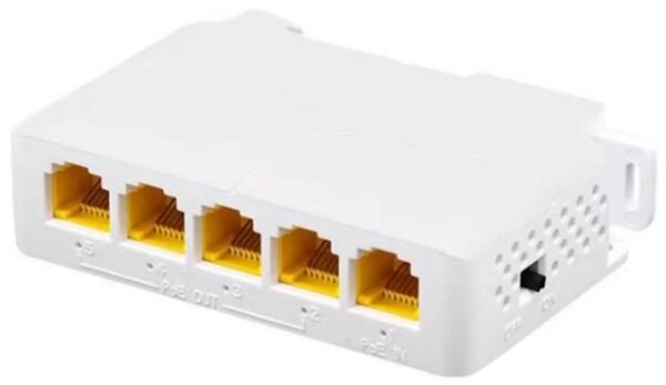 Paschke Datensysteme Extender Switch unmanaged PoE 5xRJ45 1Gbit/s TH35 Hutschiene