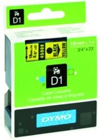 DYMO D1-Schriftband 45808 19mmx7m schwarz auf gelb