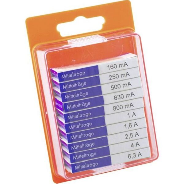 ESKA Sicherungssortiment 100x 5x20mm Feinsicherungen mitteltr&auml;ge