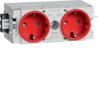 HAGER TEHALIT Steckdose GS20003020 2fach rot C-Profil
