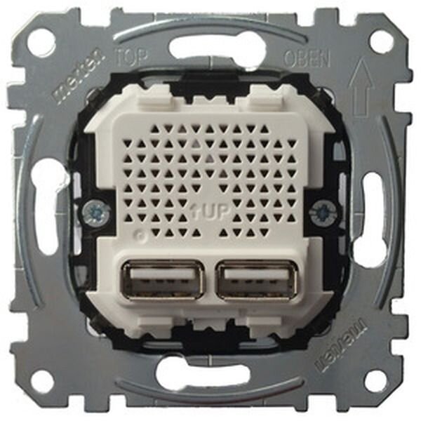 MERTEN Ladestation-Einsatz MEG43660100 USB Typ A+A