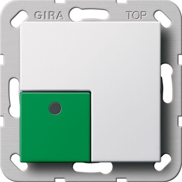GIRA Abstelltaster 291103 System 55 Reinwei&szlig; gl&auml;nzend