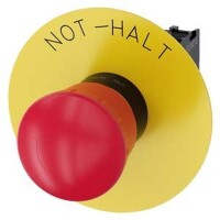 SIEMENS Not-Halt-Pilzdrucktaster 22mm rund rot mit...
