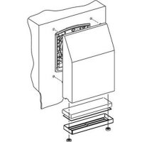 SAREL Lüftungsgitter NSYCAG223LPF HxB=223x223mm RAL7