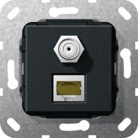 GIRA Einsatz Modular Jack 569710 RJ45 Cat.6a 10GB SAT F...