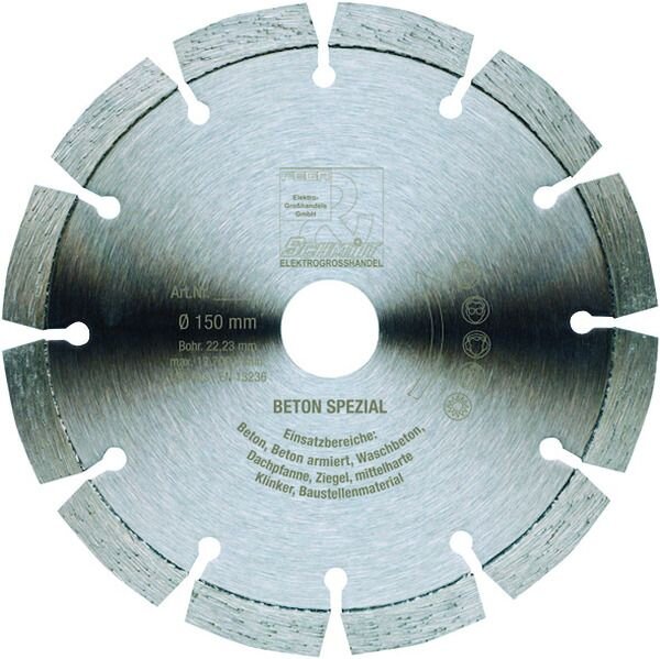 DIEWE Diamanttrennscheibe 91583 Premium Beton Spezial 150 22,23