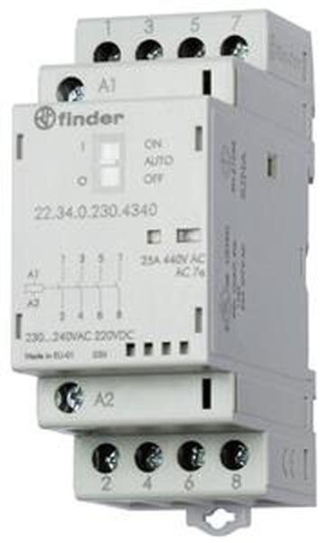 FINDER Installationssch&uuml;tz 22.34.0.230.4340 4S mit Schalter