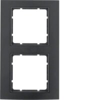 BERKER Rahmen 10123005 2-f. B.3 Alu schwarz/anthrazit