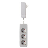 BACHMANN Flachstecker SCHUKO Flat Plug weiss mit...