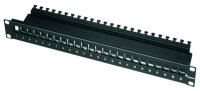 TELEGÄRTNER 19 Patchpanel 1HE leer schwarz für...