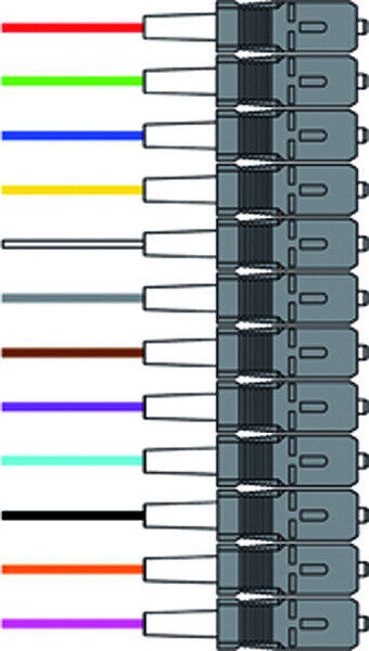 Paschke Datensysteme LWL-Faserpigtail SC 50&micro; OM4 2,0m VPE=12St&uuml;ck bunt
