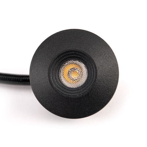 The Light Group LED-Einbauleuchte LB24 3W 165lm 3000K schwarz Alu 45&deg; direkt