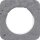 BERKER Rahmen 10112379 1-f. R.1 Beton grau/polarw. gl.