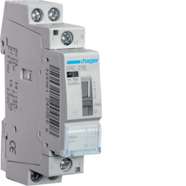 HAGER Installationsrelais ERC218 16A 1S+1&Ouml; 230V