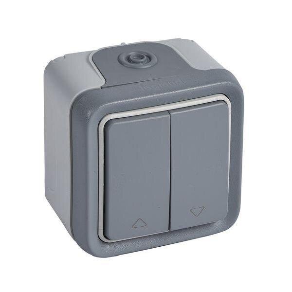 LEGRAND Wipptaster Jalousie Schliesser 69729 1polig FR AP Plexo IP55 grau