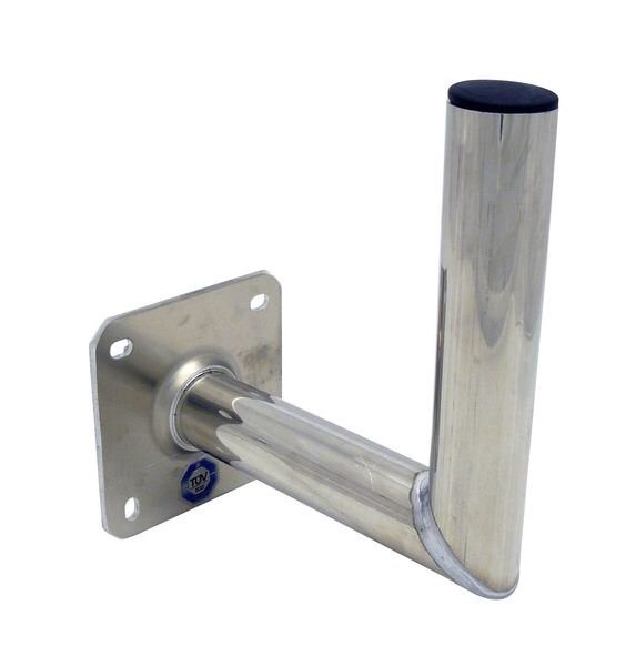 TELEVES Winkelwandhalter ALU Rohr ALU250 D=50mm Abst. 250mm T&Uuml;V gepr&uuml;f