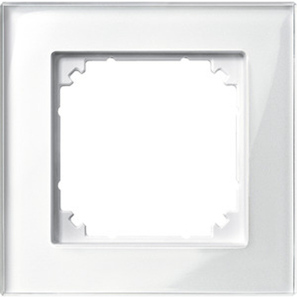 MERTEN Echtglasrahmen M-PLAN 489119 1fach Brillantwei&szlig;