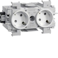 HAGER TEHALIT Steckdose GS20119016 2fach 45°...