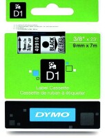 DYMO Schriftband 40910 9mm 7m schwarz auf transparent