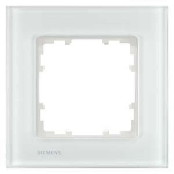 SIEMENS Rahmen 5TG1201-1 1fach Glas weiss