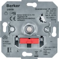 BERKER Drehdimmer 2909 R LED Lichtsteuerung