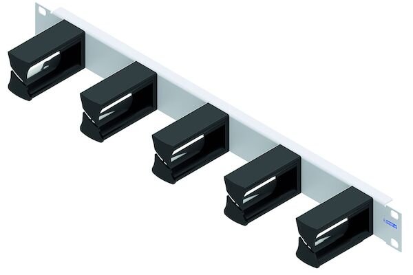 PROTEC.net Rangierpanel 19 1HE Metall LWL PNRP191HE75 2K-Kunststoffb&uuml;gel 44x75mm