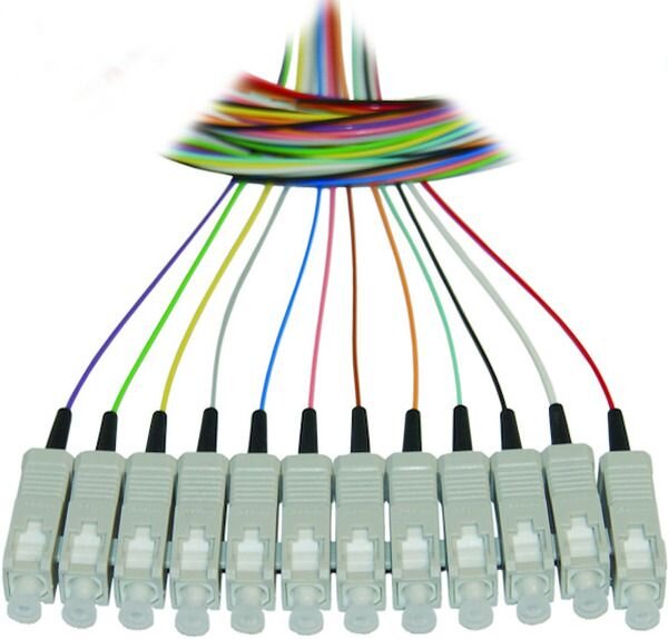 Paschke Datensysteme LWL-Faserpigtail LC 9&micro; OS2 2,0m VPE=12St&uuml;ck bunt