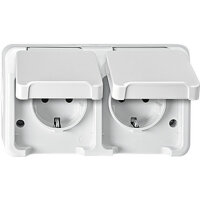 MERTEN Schuko-Doppelsteckdose Aquastar MEG23208019...