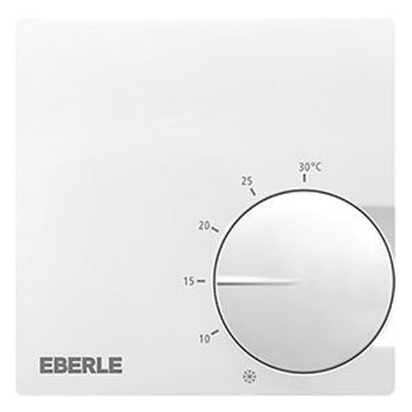 EBERLE Raumtemperaturregler RTR-S 6121-1 Polarwei&szlig; 5-30&deg;C &Ouml;ffner