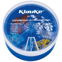 KLAUKE Streudose mit isol. DIN Aderendhülsen 0,25-1qmm