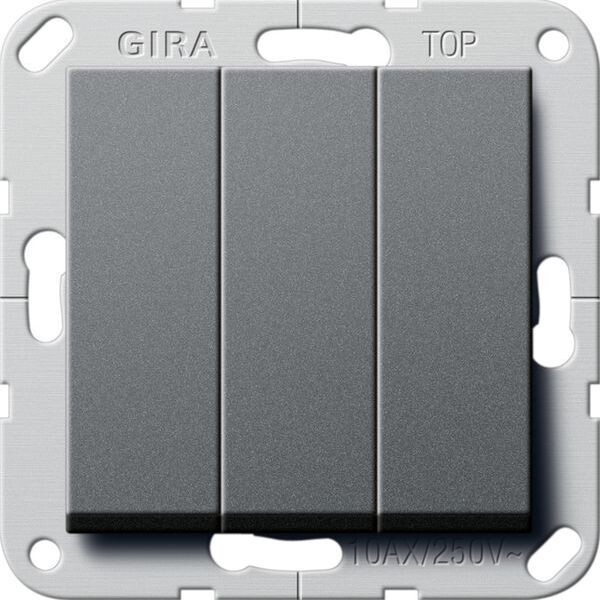 GIRA Wippschalter 283228 Wechsel 3f System 55 Anthrazit