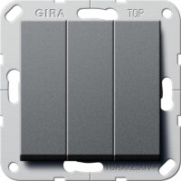 GIRA Wippschalter 283228 Wechsel 3f System 55 Anthrazit