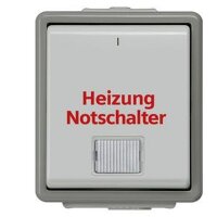 SIEMENS Heizungsnotschalter 5TA4742 mit Fenster 2polig