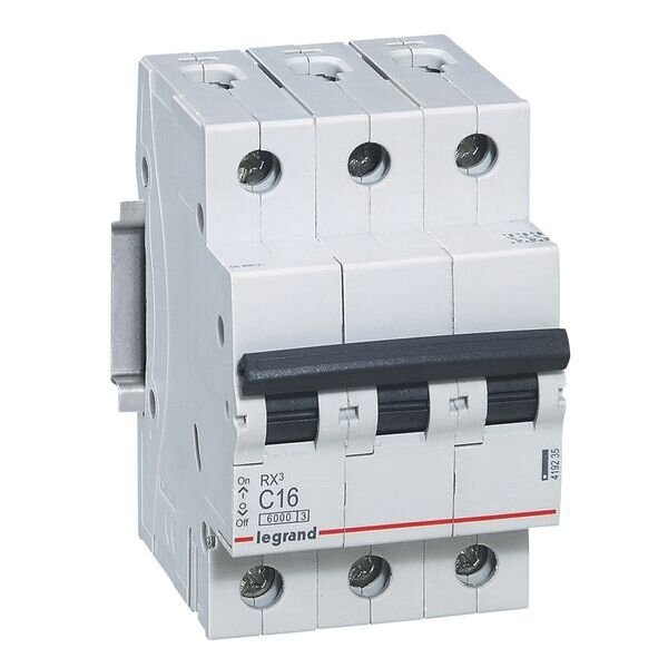 LEGRAND Leitungsschutzschalter RX3 C16A 3polig 6kA 3M