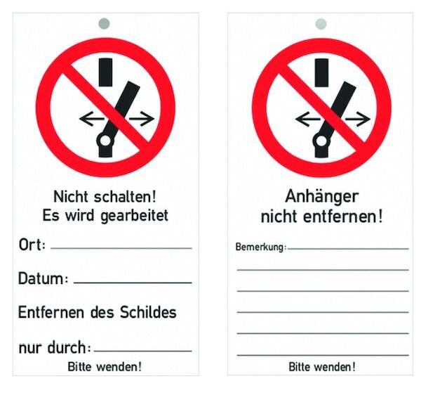 PROT Wartungsanh&auml;nger PWANSK PK=10 Stck
