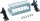 HAGER Patch-Panel FZ06MK 6fach f. Keystonemodule o. Module
