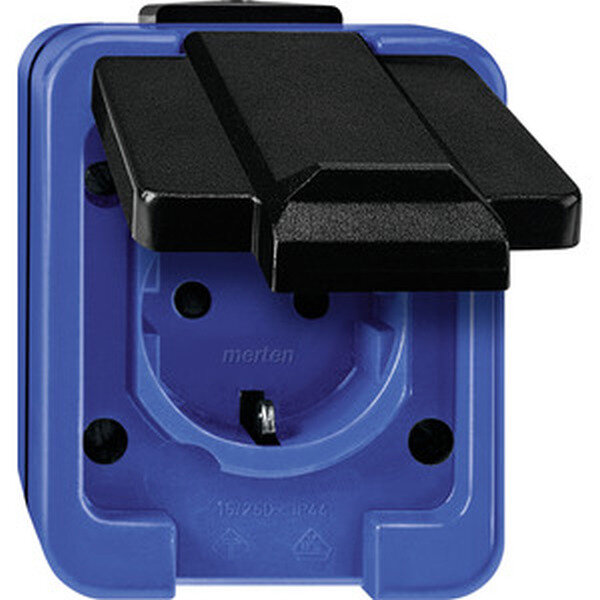 MERTEN Steckdose SCHUKO 279075it Schraublemmen blau Schlagfest