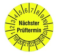 PROT Prüfplakette PPPPNPG15 gelb nächster...