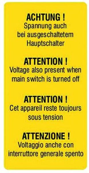 PROT Maschinenschild Achtung PMSSH (10 Stk.)